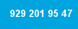 929 201 95 47 929 201 95 47